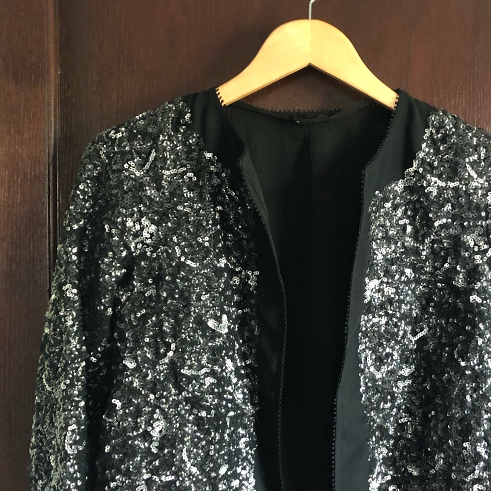 Topshop Sequin Coat